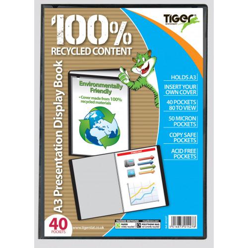 Tiger Presentation Display Book A3 40 Pocket