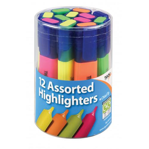 Tiger Highlighters Assorted Colours In A Tub