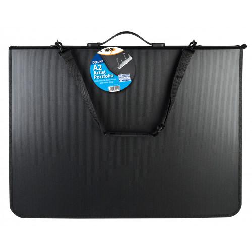 Tiger Deluxe Ring Binder Portfolio A2 Black