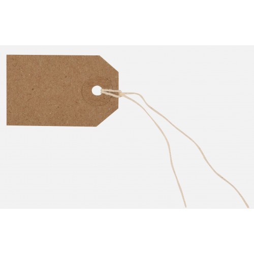 Tiger Kraft Strung Tags 54 x 29mm Box of 1000