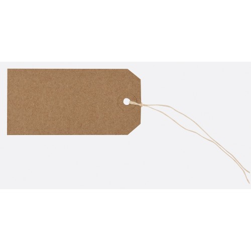 Tiger Kraft Strung Tags 96 x 48mm Box of 1000