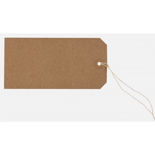 Tiger Kraft Strung Tags 120 x 60mm Box of 1000