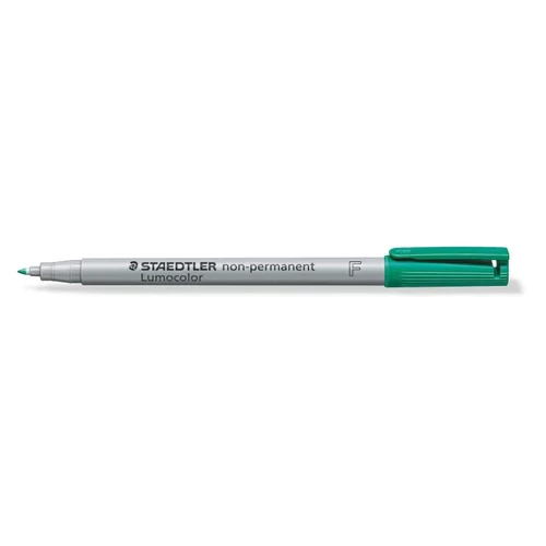Staedtler Green Lumocolour OHP Fine Non Permanent Pens PK10