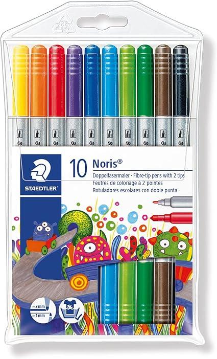 Staedtler Twin Ended Fibre Tipped Pen Assorted 10s