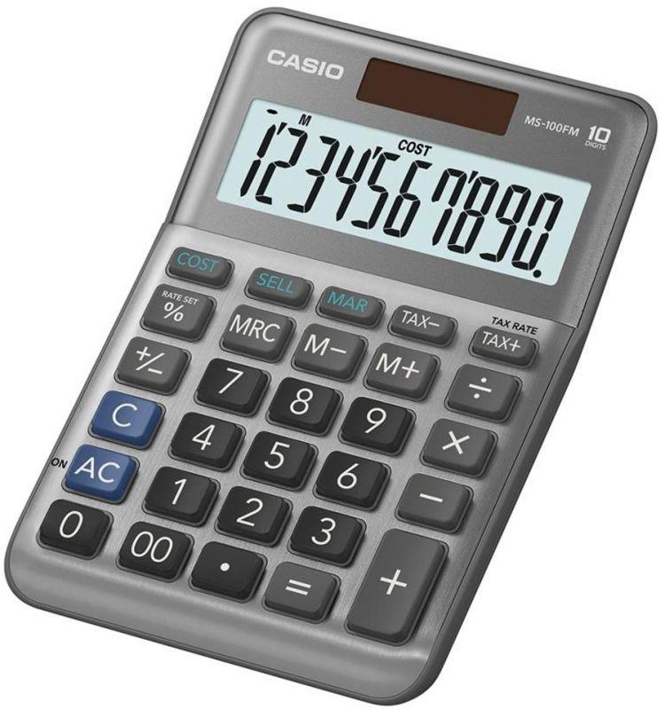 Casio 10 Digit Semi Desk Calculator MS-100FM