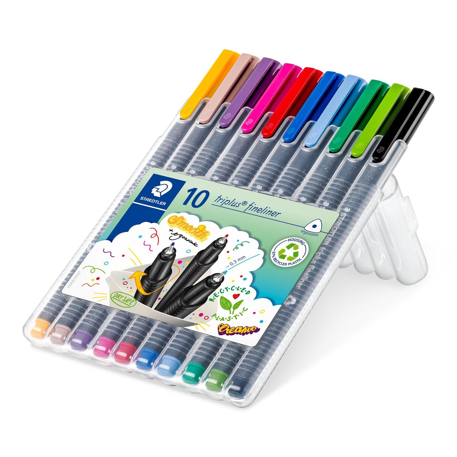 Staedtler Tri Plus Fineliner Pens Assorted