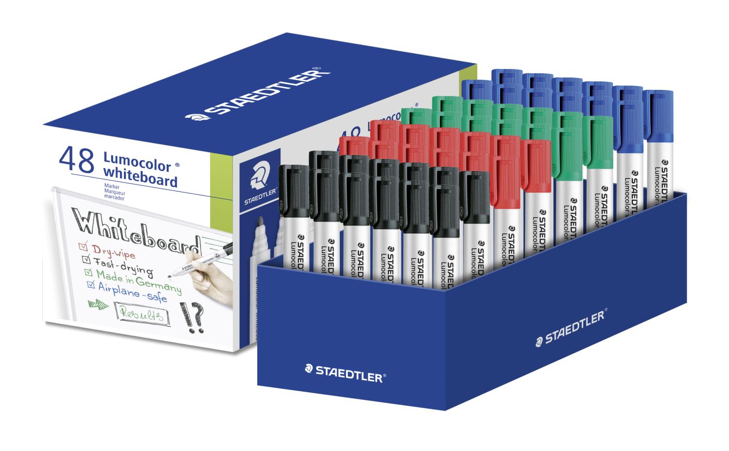 Staedtler Drywipe Marker 351 Chisel Tip Assorted Colours