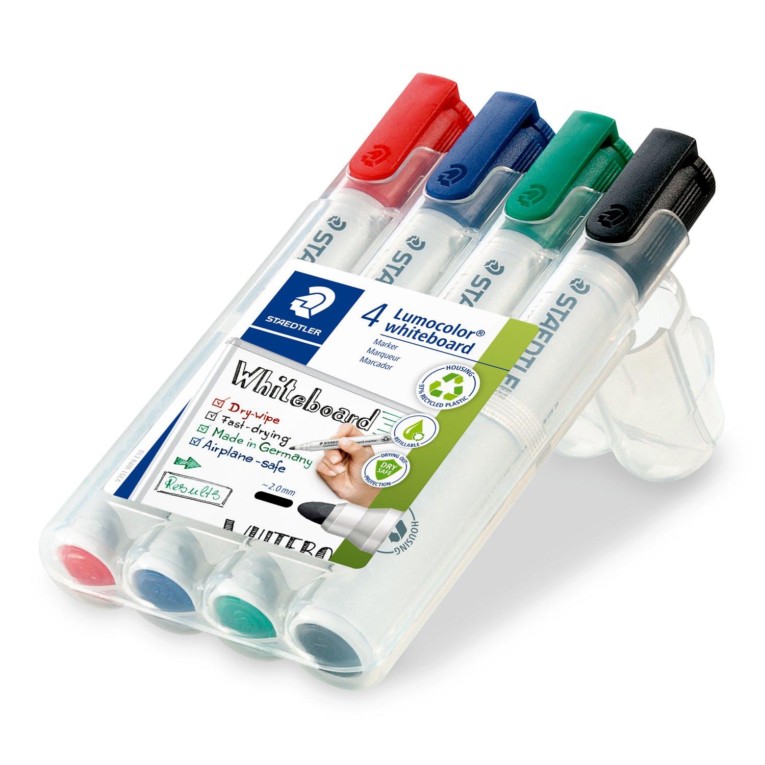 Staedtler Drywipe Markers Assorted 4s