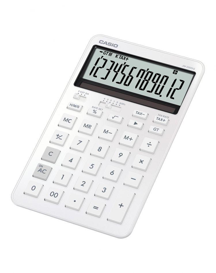 Casio Medium Desk Calculator JW-200DQ White