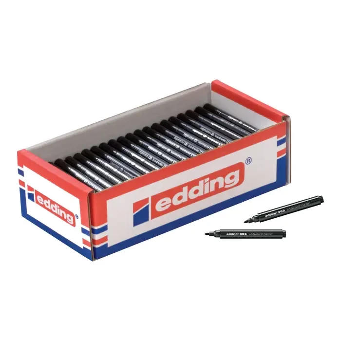Edding 366 Mini Drywipe/Whiteboard Pen Bullet Nib Black