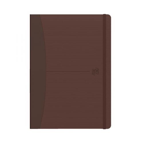 Oxford Office Casebound Notes A5 Ruled Brown