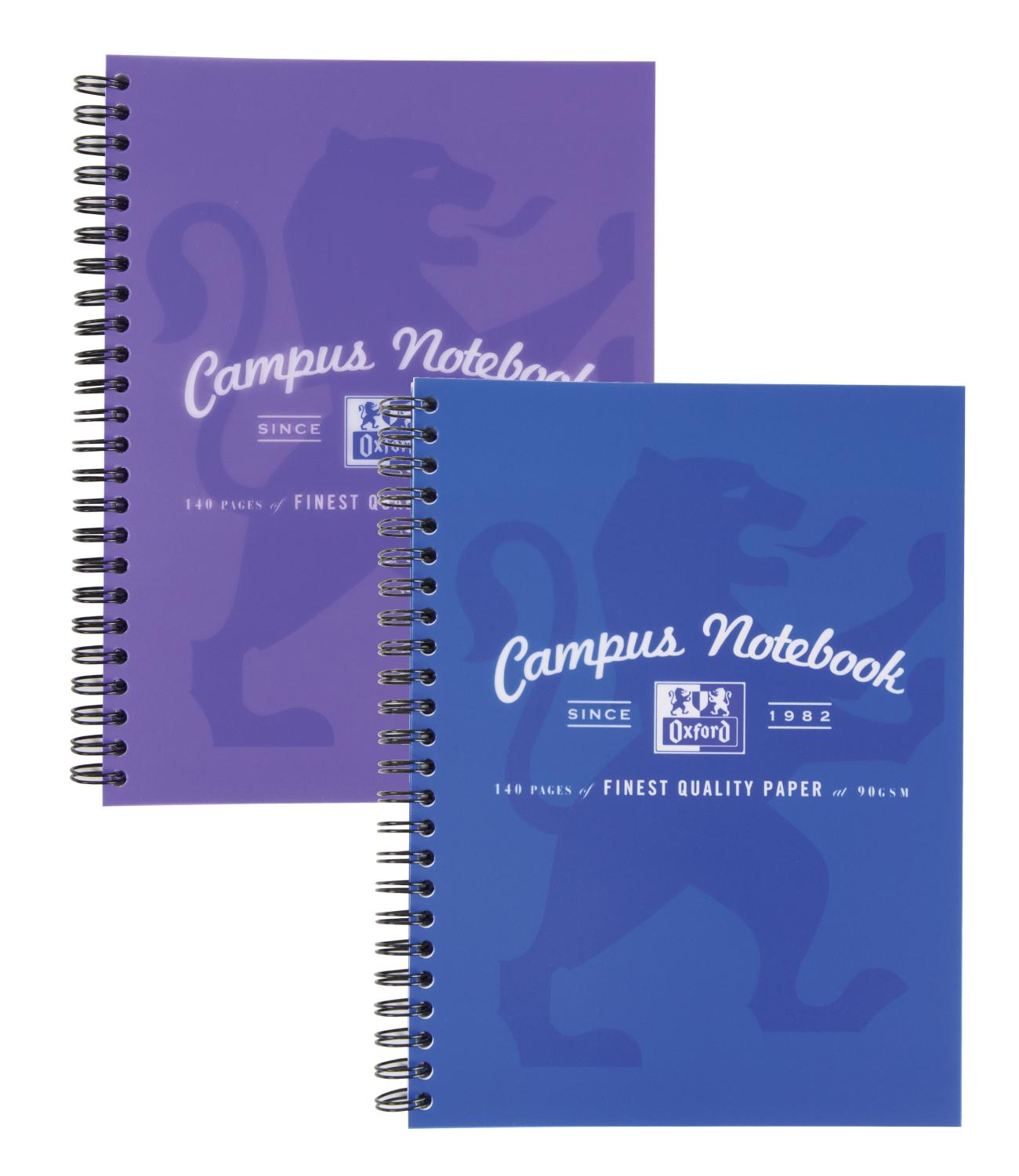Campus Polyprop Cover Notebook A4+ 140 Pages Assorted  Blue / Purple