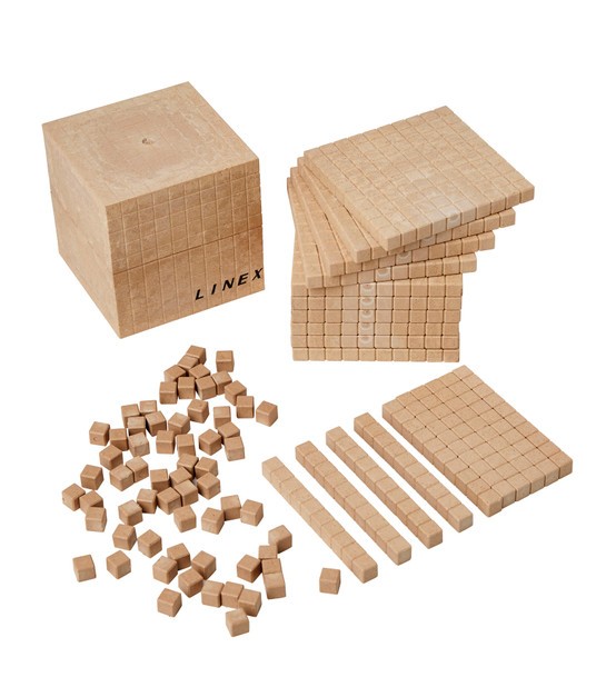 Linex Decimal Base 10 Counting Set Wooden