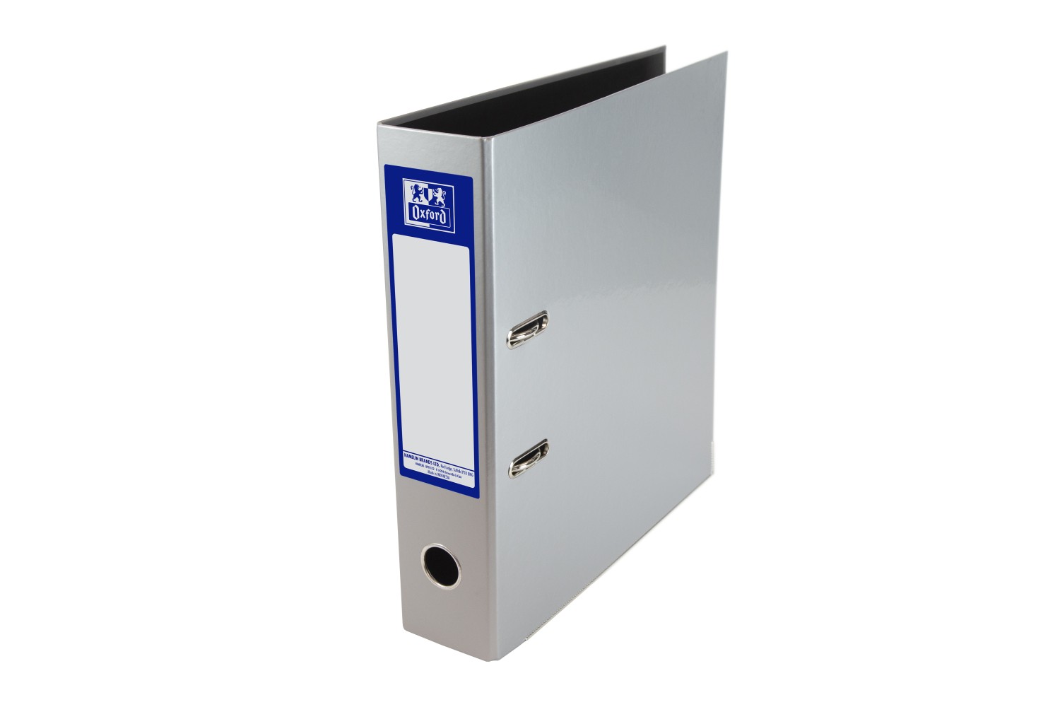 SILVER - Oxford Laminated Lever Arch, 70mm Spine