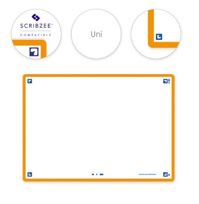 Blank Flash Cards 105mm x 148mm Orange  Pack 80s