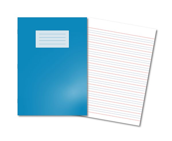 BRIGHT BLUE Oxford Handwriting Exercise Books A4 80 Pages 16mm Ruling / 4mm Ruling