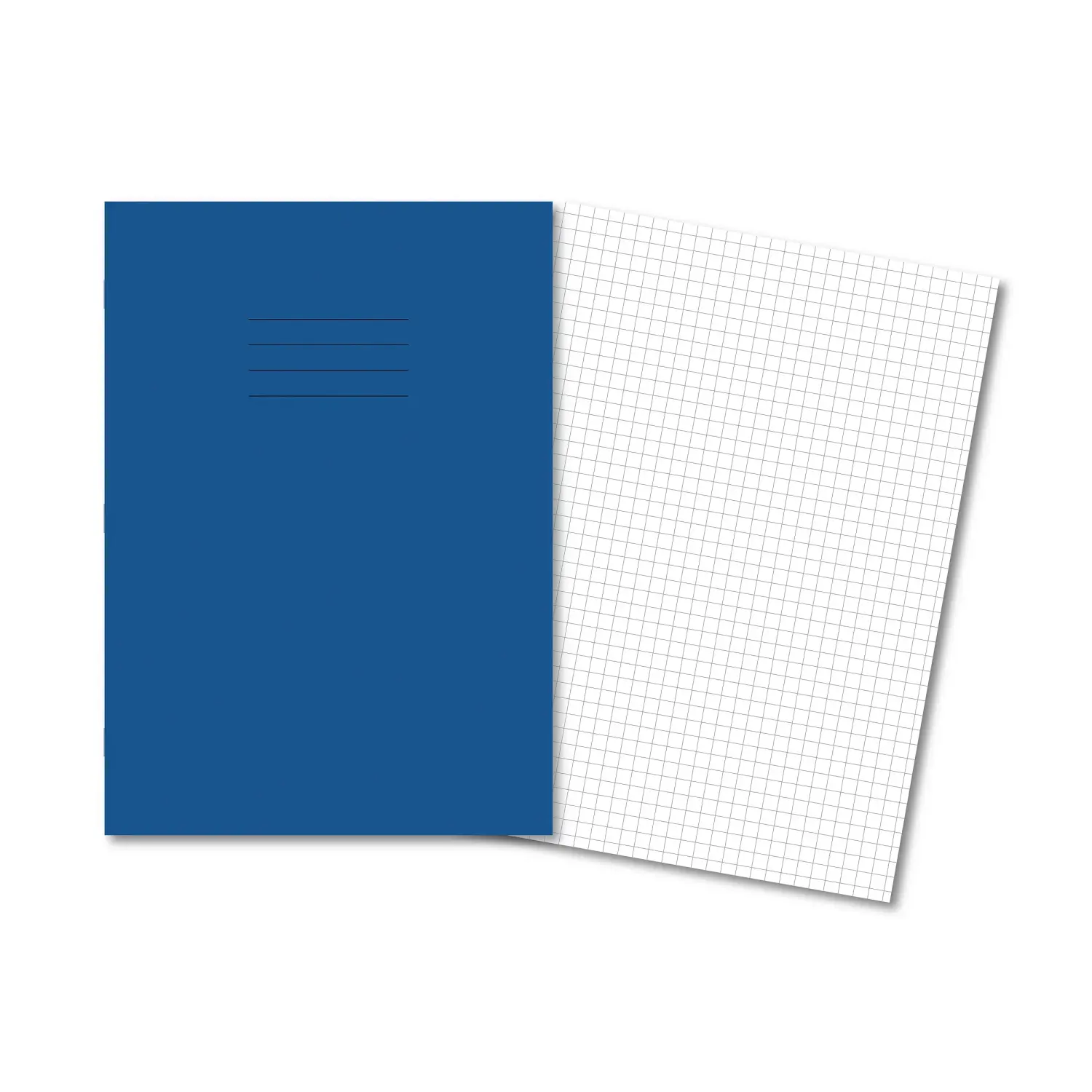 DARK BLUE Exercise Books A4 80 Pages 7mm Squares