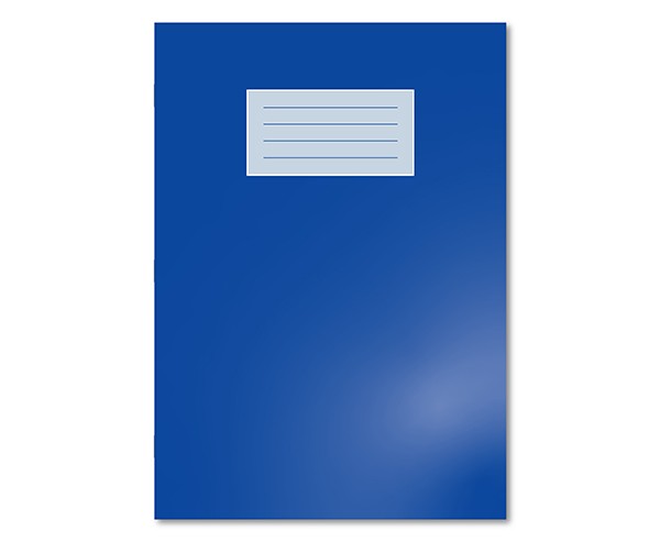 DARK BLUE Oxford Exercise Books A4 80 Pages 10mm Squares With Margin