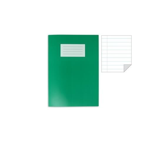 DARK GREEN Oxford Exercise Books A4+ (320 X 240mm) 80 Pages 8mm Ruled & Margin