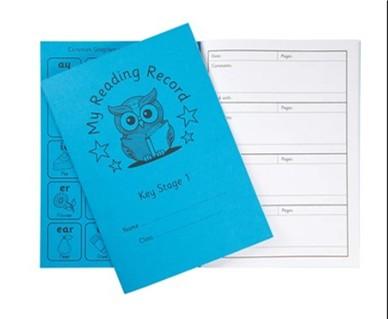 My Reading Record Book A5 40 Pages KS1 Reading Blue Cover