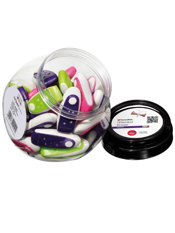 Snopake Shielded Erasers Assorted Colours