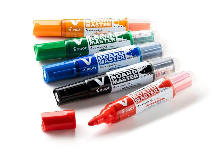 Pilot V Board Master Drywipe Markers Bullet Tip Assorted  5012052029736