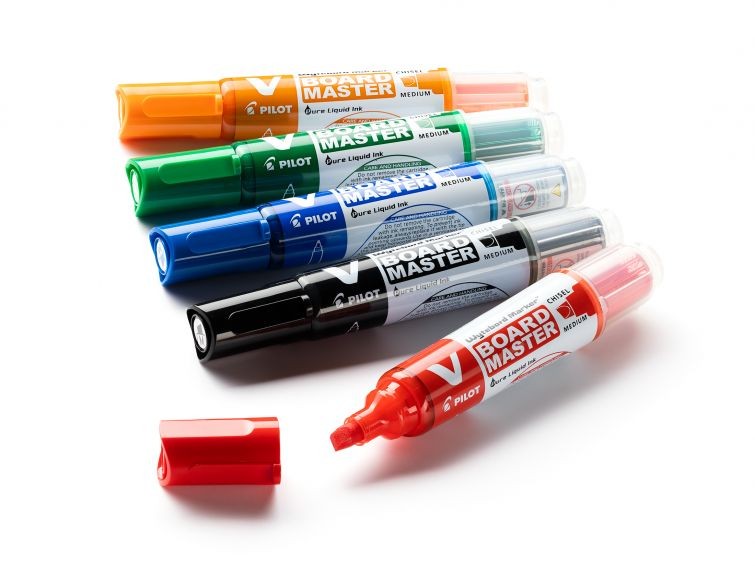 Pilot V Board Master Drywipe Markers Chisel Tip Assorted 5012052029767