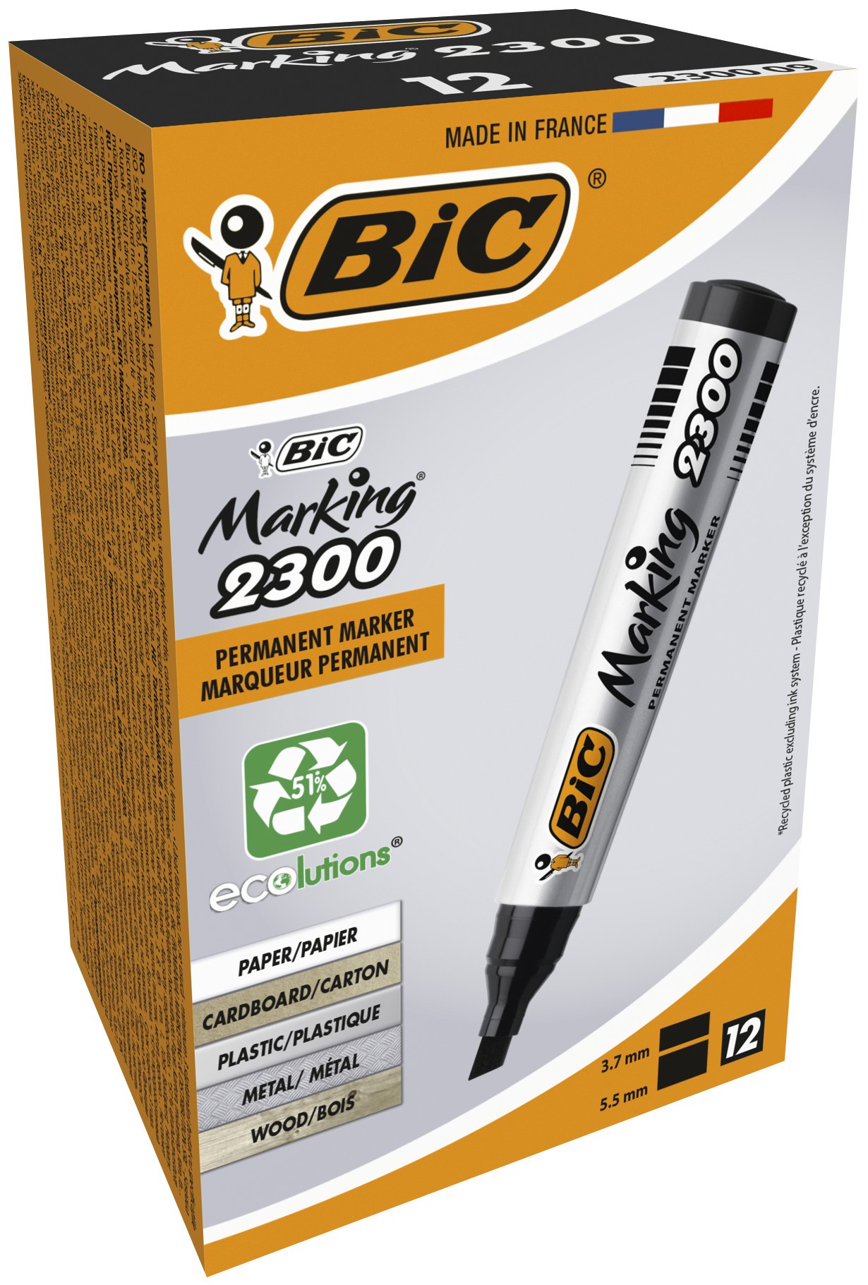 Marker ECO 2300 B12 BCL Black EU