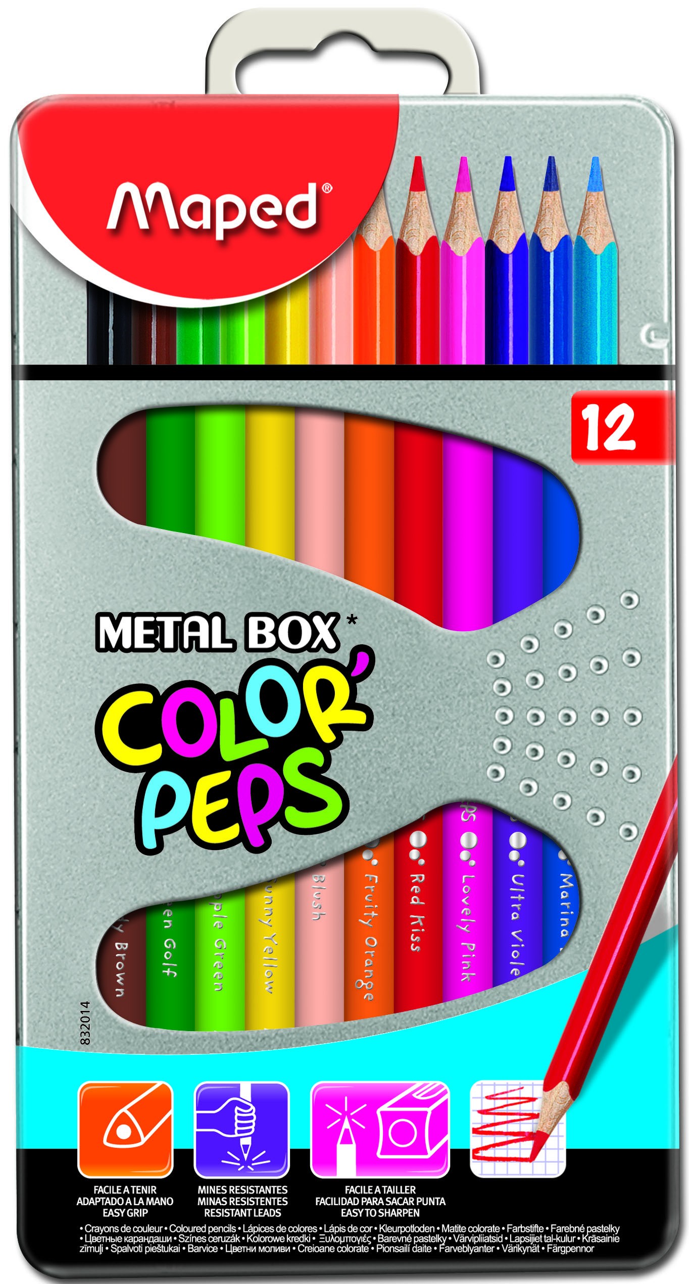 Maped Colouring Pencils Assorted 12s