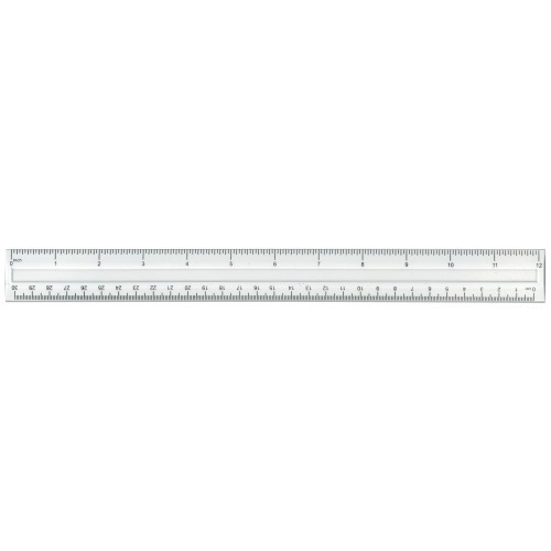 Clear Shatterproof Plastic Ruler 30cm