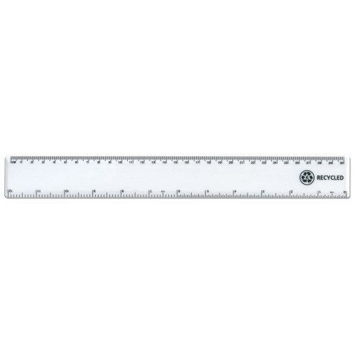 WHITE Recycled Coloured Ruler 12" / 30cm