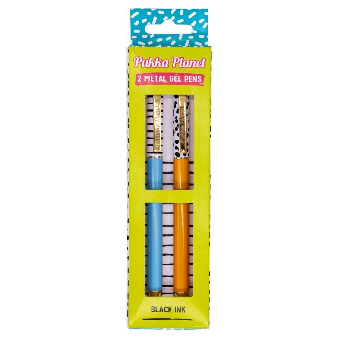 Pukka Planet Gel Pen PK2 Blue/Orange