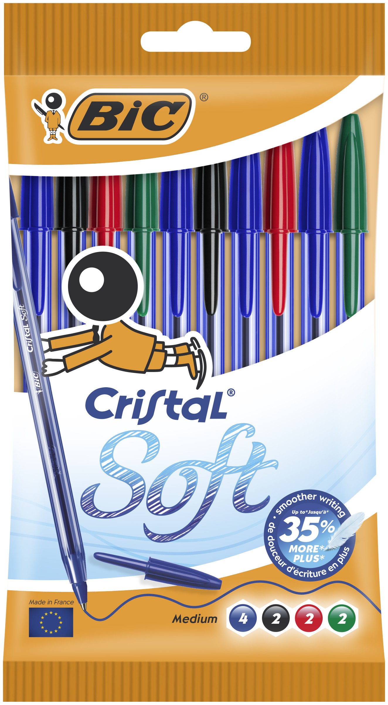 Cristal Soft Assorted Pack of 10