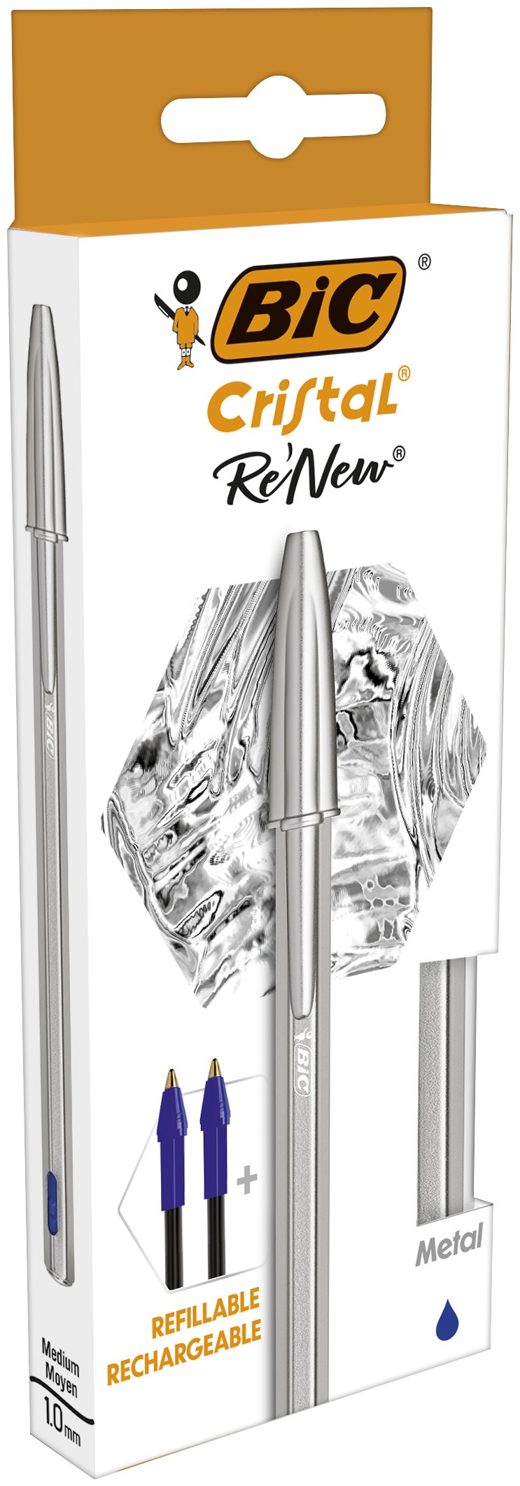 Pack Cristal Metal Blue + 2 Refill EU