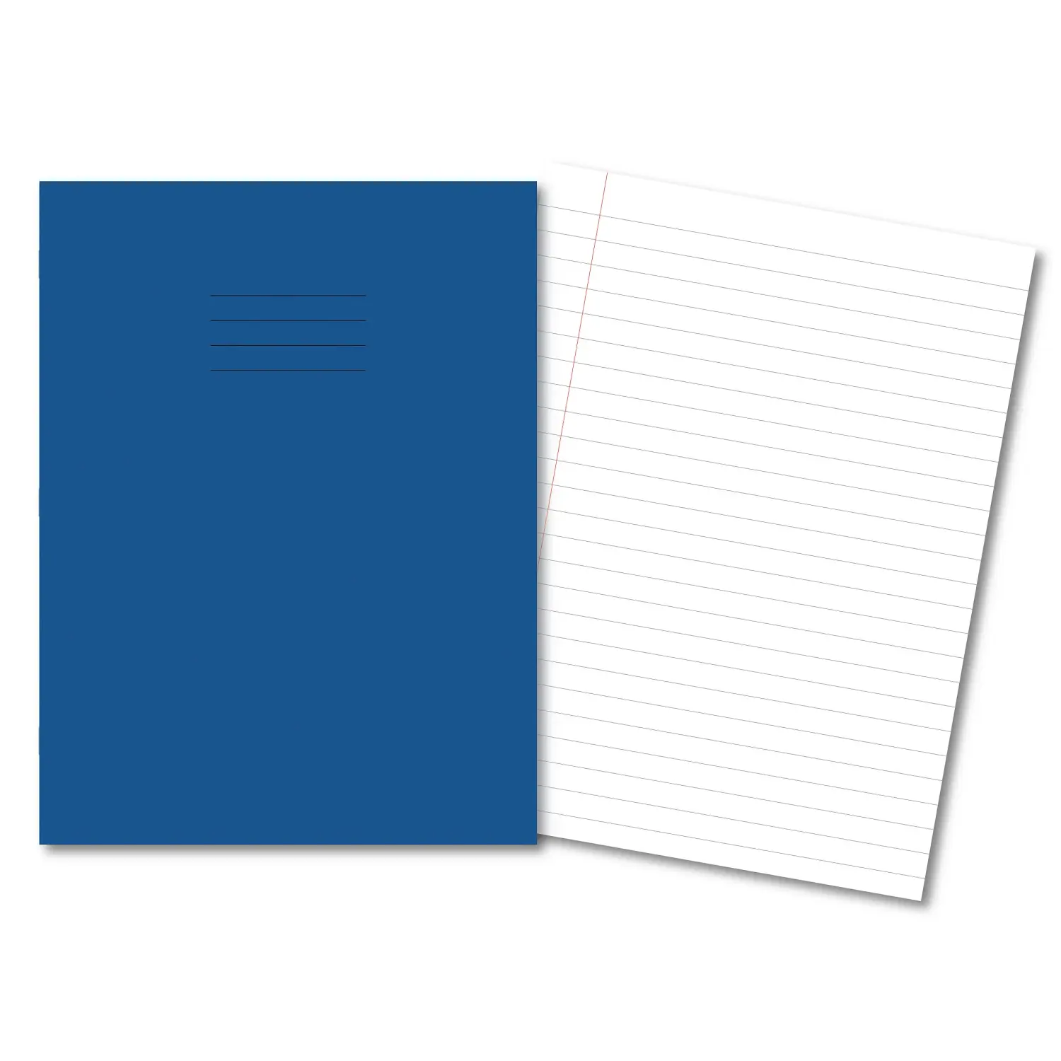 DARK BLUE Exercise Books A4+ 320mm x 240mm 80 Pages 12mm Feint & Margin 400206446