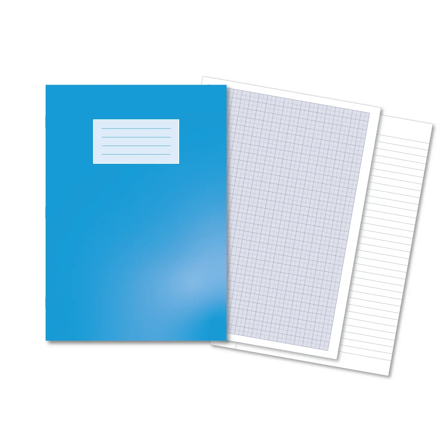 Oxford Exercise Book A4 1,5,10mm Graph/8mm Ruled & Margin