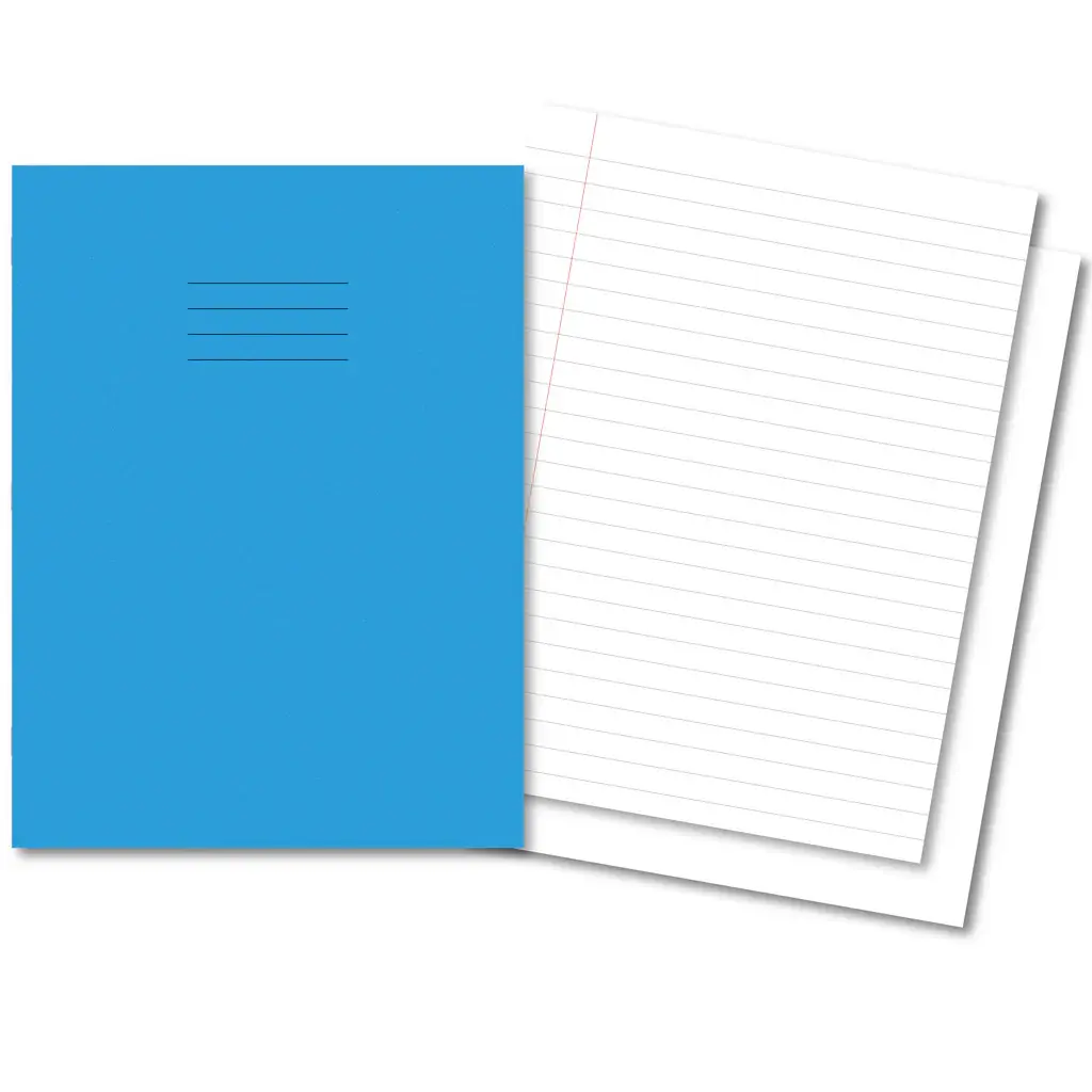 A4+ LIGHT BLUE 12mm ruled and margin/PLAIN ALT 48 Page Exercise Book 400206571