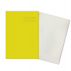 YELLOW Exercise Books A4 80 Pages 10mm Squares