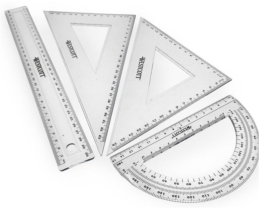 Westcott 4 piece Maths Set