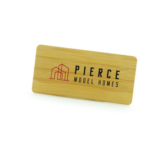 Personalised Bamboo Name Badge 65mm x 30mm