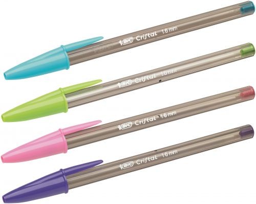 Bic Cristal Ballpoint Pens Assorted Fun Colours Pack 20s