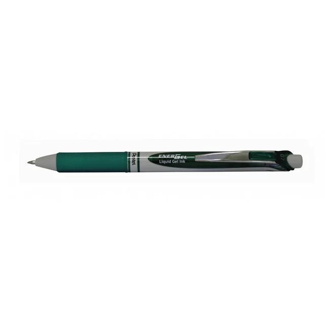 Pentel Energel XM Eco 79% Retractable Rollerball Pen 0.7mm Green