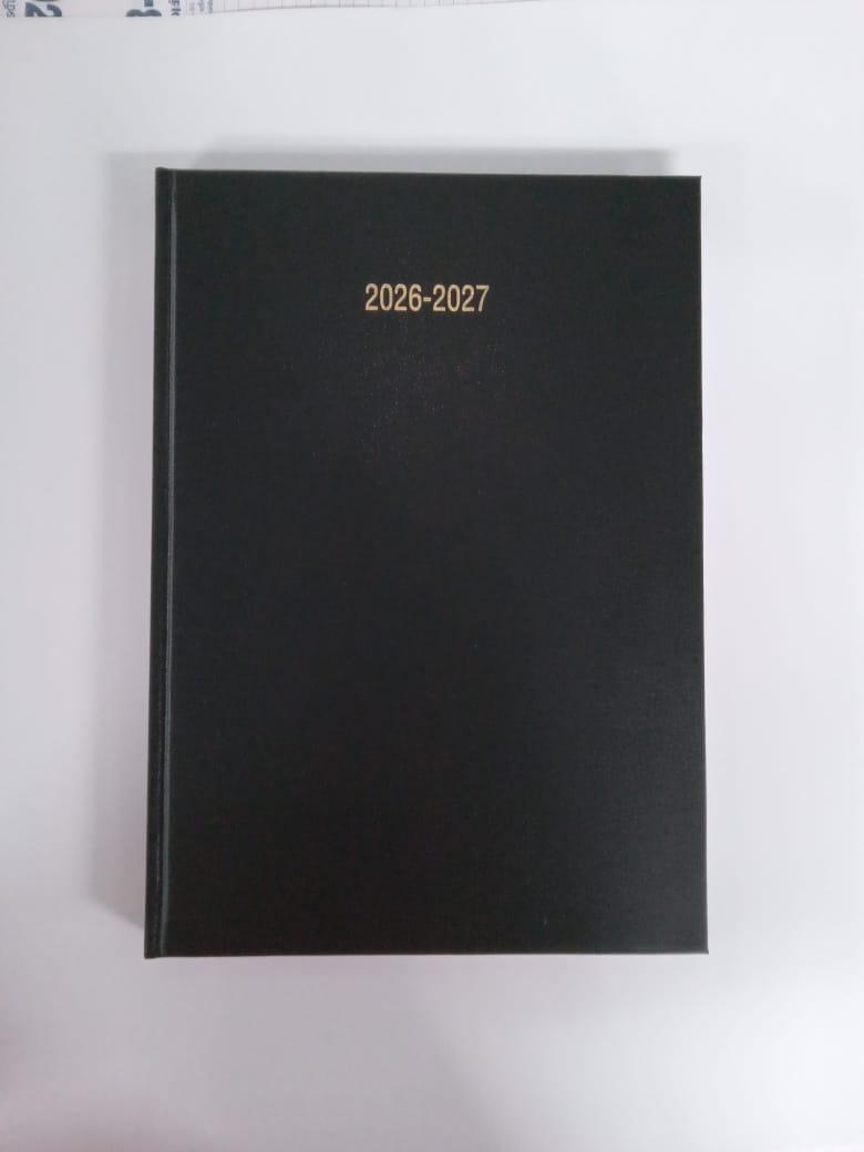 Academic Year Diary A5 Page A Day Black 2026/27