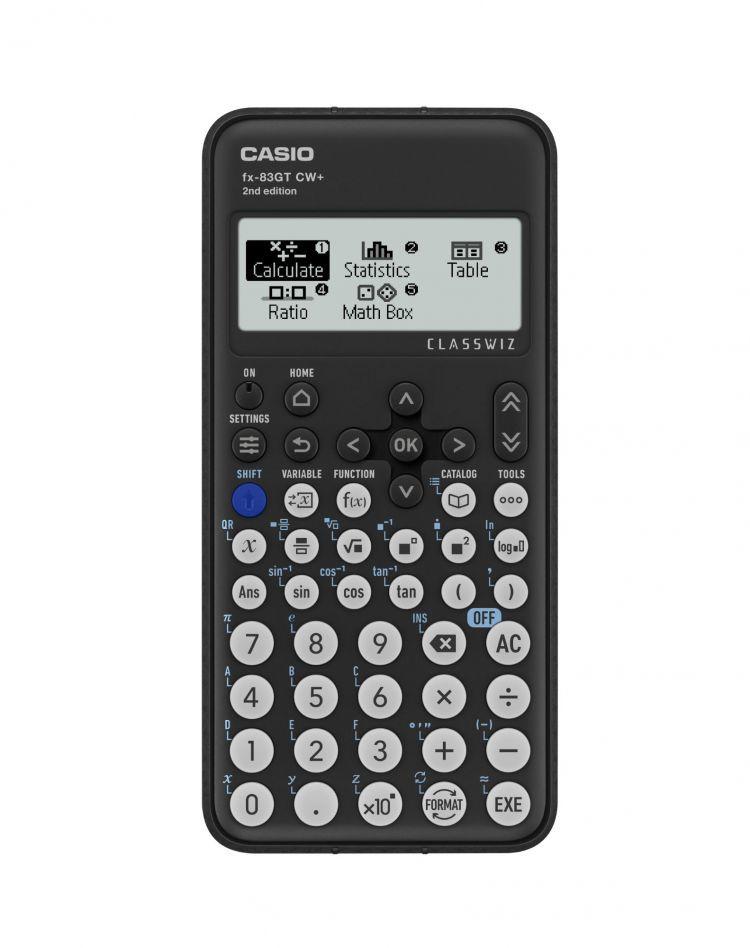 BLACK Casio Scientific Calculator FX83GTCW+-W-UT