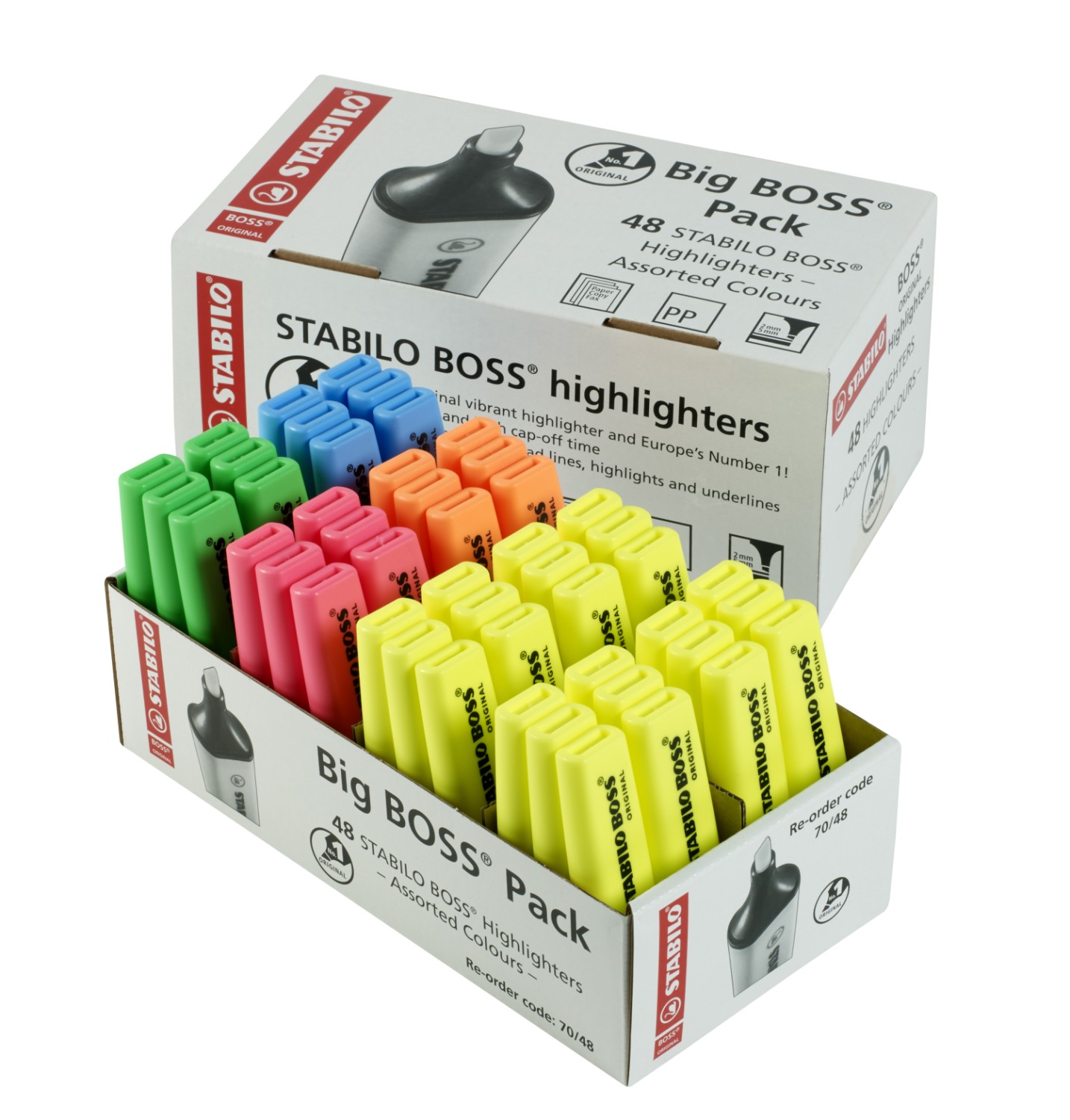 Stabilo Boss Original Highlighters Assorted Pack Of 48