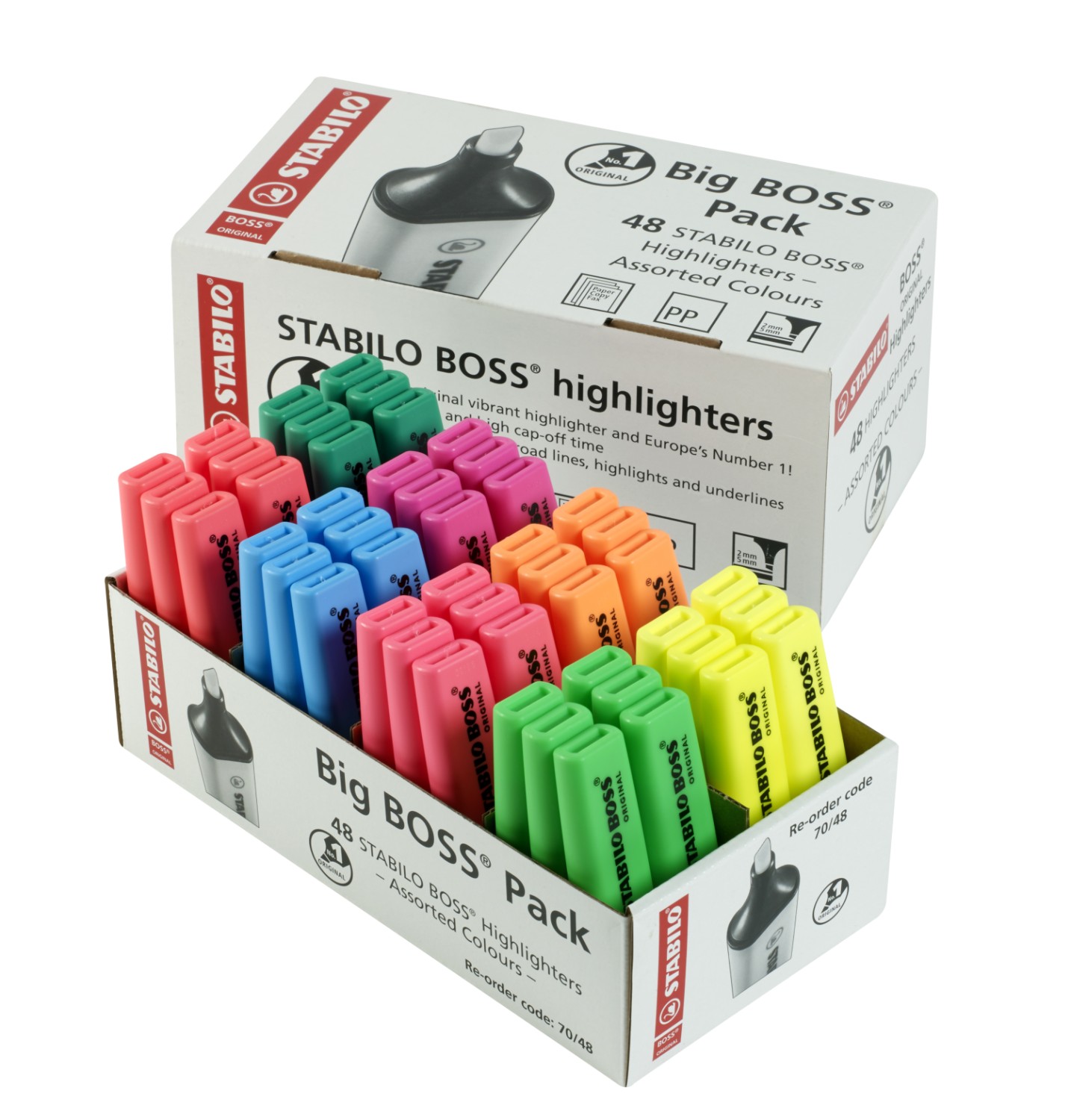 Stabilo Boss Original Highlighters Assorted Pack Of 48