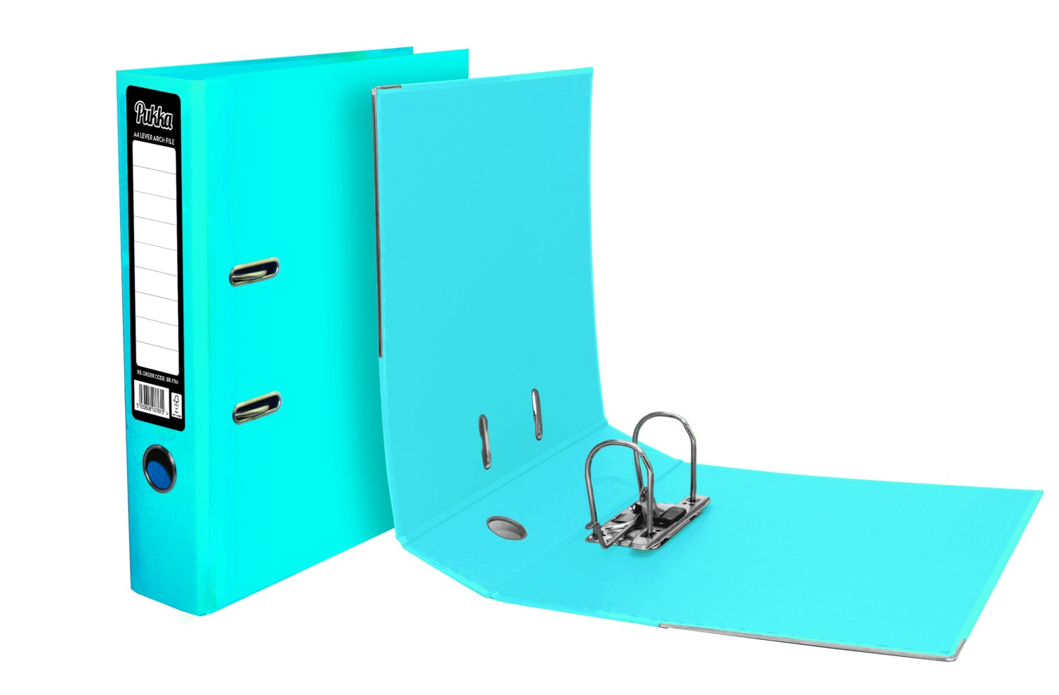 Value Bright Laminated Lever Arch A4 Blue FSC Mix