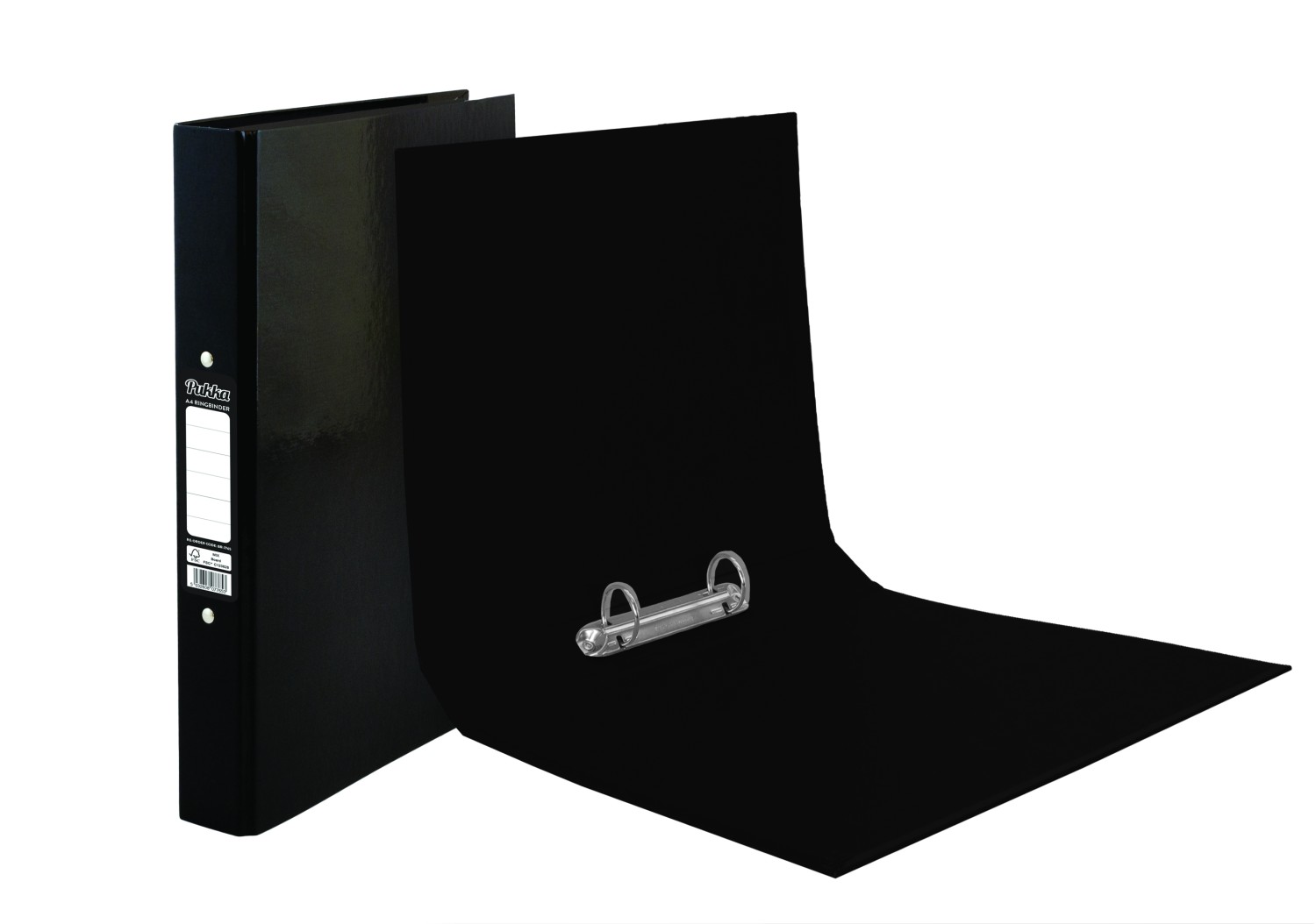 Value Bright Laminated Ringbinder A4 Black FSC Mix
