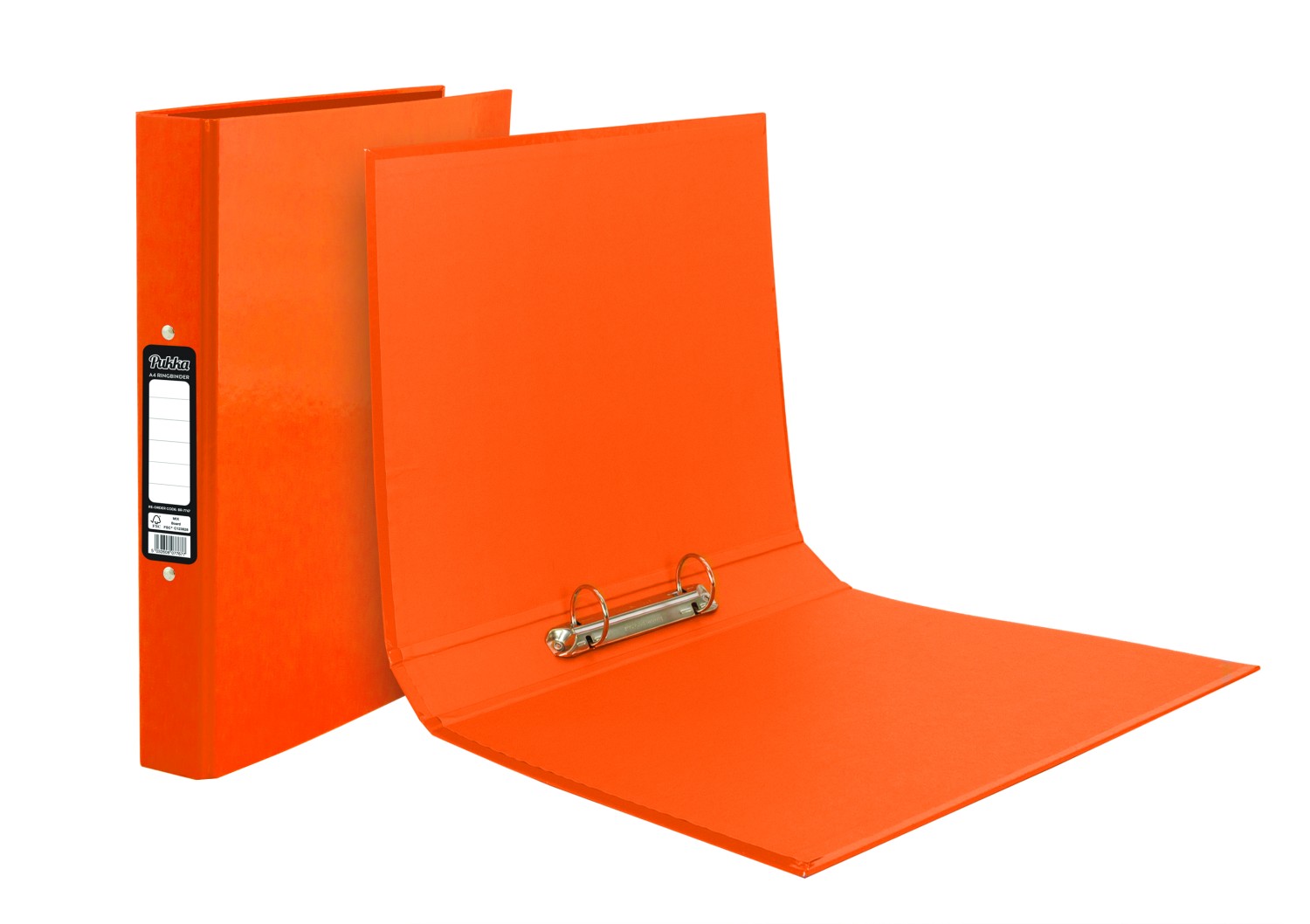 Value Bright Laminated Ringbinder A4 Orange FSC Mix