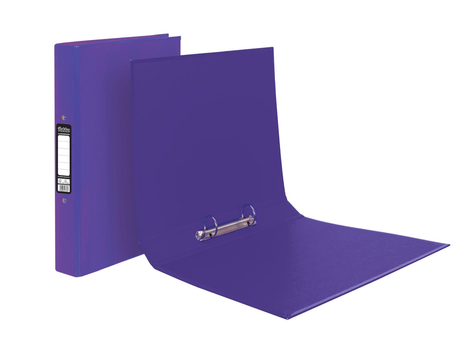 Value Bright Laminated Ringbinder A4 Purple FSC Mix